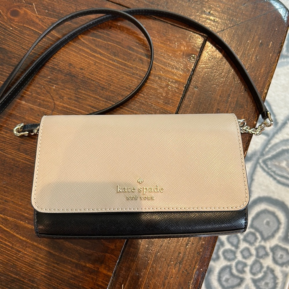 Kate spade blush & black shoulder bag